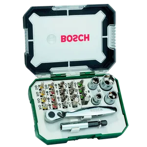 Juego de Puntas y Dados Bosch 26pzas